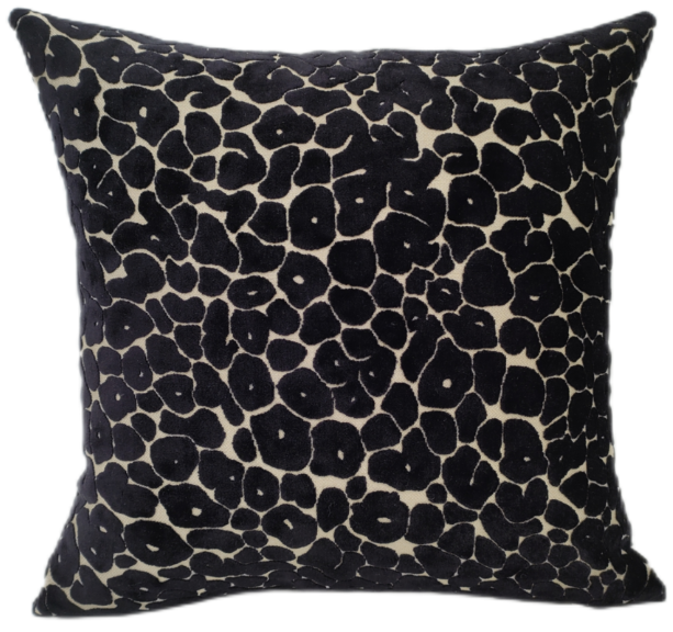 Leopard Cut Spoton Velv Paul Moneypenny Black by Malini | Style Our Home