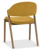 Camden Rustic Oak 4-6 Seater Table & 4 Side Chairs in Mustard Velvet by Bentley Designs | Style Our Home