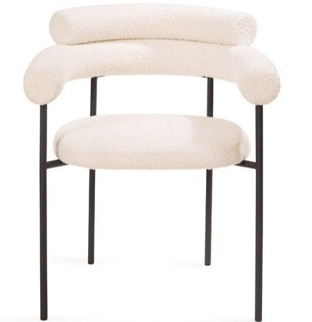 Alita Dining Chair - Chex Bouclé by Tommy Franks | Style Our Home