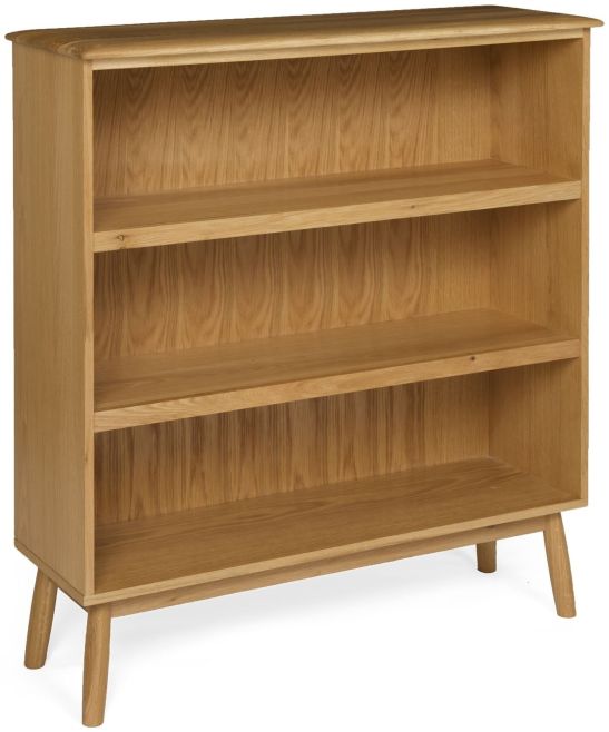 Malmo Oak Wide Bookcase - Style Our Home