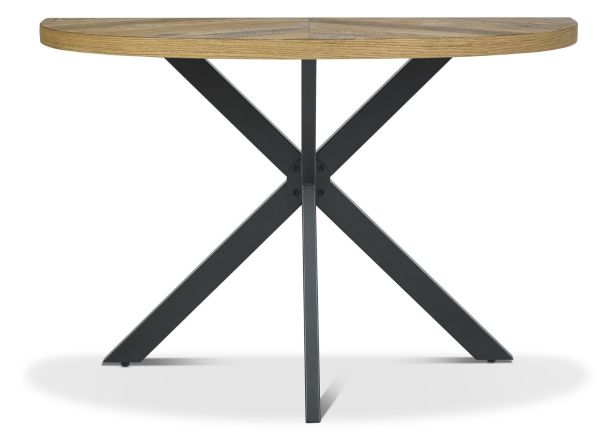 Ellipse Rustic Oak Console Table by Bentley Designs | Style Our Home
