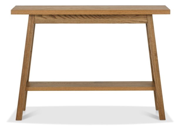 Camden Rustic Oak Console Table With Shelf by Bentley Designs | Style Our Home