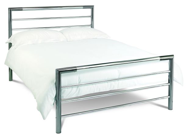 Bentley Designs Urban Nickel & Chrome Double Bed - 135cm - Style Our Home 