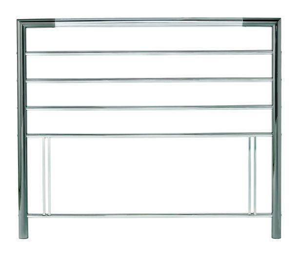 Bentley Designs Urban Nickel & Chrome Small Double Headboard - 122cm - Style Our Home