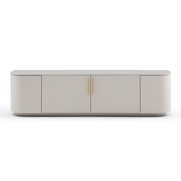 Oakura TV Unit - Matte Beige by Tommy Franks | Style Our Home
