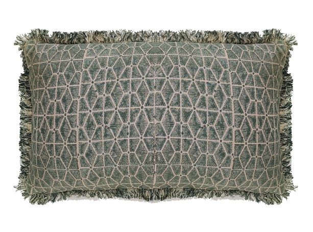 Geo Block Print Green by Malini | Style Our Home