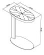 Ellipse Rustic Oak Sofa Table by Bentley Designs | Style Our Home
