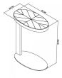Ellipse Fumed Oak Sofa Table by Bentley Designs | Style Our Home