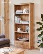 Baumhaus Mobel Oak Large 3 Drawer Bookcase - Style Our Home