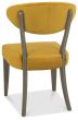 Ellipse Fumed Oak Upholstered Chair - Mustard Velvet Fabric (Pair) by Bentley Designs | Style Our Home