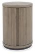 Vega Grey Oiled Oak & Peppercorn Round Lamp Table by Bentley Designs | Style Our Home
