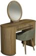 Vega Knotty Oak & Weathered Oak Vanity Mirror by Bentley Designs | Style Our Home