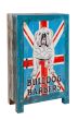 Carnival Hand Painted British Bulldog Narrow 1 Door Cabinet | Style Our Home