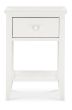 Ashby White 1 Drawer Nightstand - Style Our Home