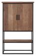 Beam Small Cabinet, 2 Doors, Open Rack