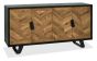 Emerson Rustic Oak & Peppercorn Wide Sideboard by Bentley Designs | Style Our Home
