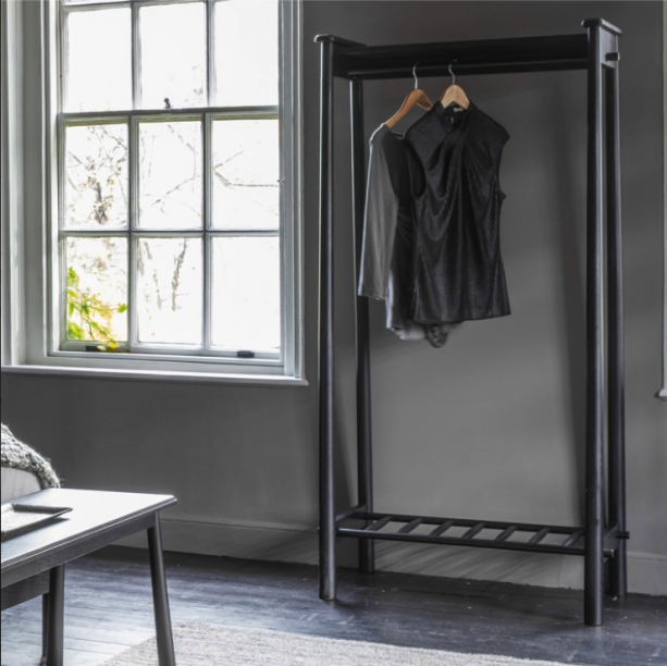 Wycombe Black Open Wardrobe - Style Our Home
