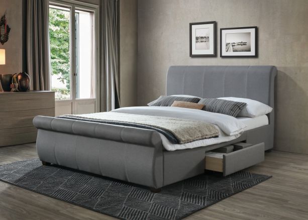 Lancaster Grey King Bed