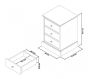 Ashby White 3 Drawer Nightstand 