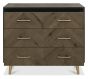 Sienna Fumed Oak & Peppercorn 3 Drawer Chest by Bentley Designs | Style Our Home