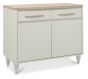 Larsen Scandi Oak & Soft Grey Narrow Sideboardby Bentle by Designs | Style Our Home