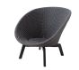 Peacock Dark Grey Lounge Chair by Cane-line | Style Our Home