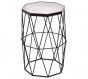 Atlantis Octagonal Black Finish Side Table