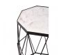 Atlantis Octagonal Black Finish Side Table