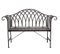 Lassia Black Outdoor Bench by  Hudson Living | Style Our Home