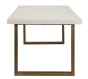 Whitebone Brass 235cm Dining Table  by Richmond Interiors | Style Our Home 