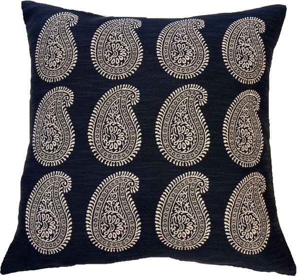 Paisley Motifs Large On Navy by Malini | Style Our Home