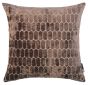 Cut Velvet Honeycombe Choc Albie by Malini | Style Our Home
