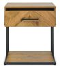 Riva Rustic Oak 1 Drawer Nightstand | Style Our Home