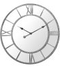 Grey Framed Beaded Mirrored Round Clock By Libra | Style Our Home