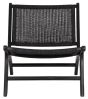 Lazy Loom Black Lounge Chair