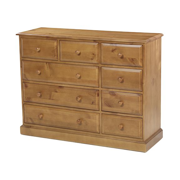 Henley Pine 9 Drawer Chest by Heritance Furniture | Style Our Home