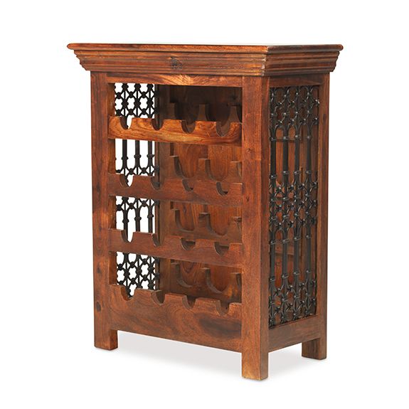 Jali Living Wine Bottle Rack by Heritance Furniture | Style Our Home