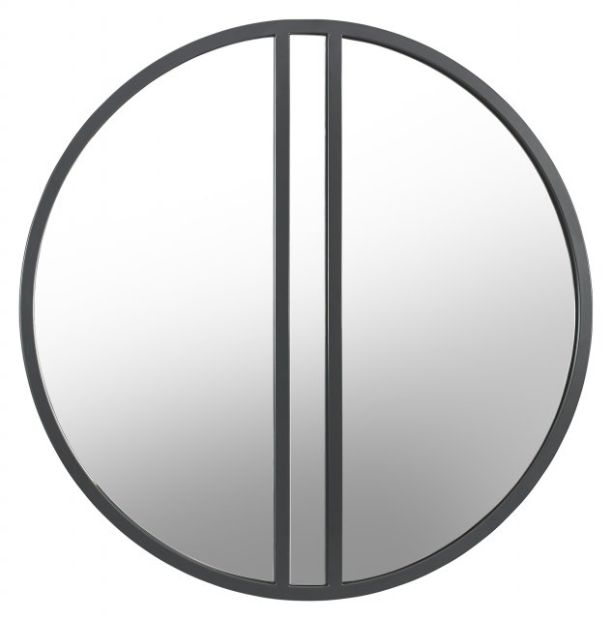 Monroe Silver Grey Circular Wall Mirror by Bentley Designs | Style Our Home