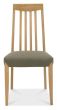 Bergen Oak High Slatted Black Gold Dining Chair (a pair) - Style Our Home