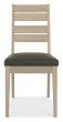 Oakham Scandi Oak Chair - Dark Grey Bonded Leather (Pair) - Style Our Home