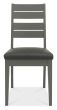 Oakham Dark Grey & Scandi 4-6 Seater Table & 4 Dark Grey Chairs in Dark Grey Bonded Leather by Bentley Designs | Style Our Home