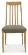 Bergen Oak 4-6 Seater Table & 4 Slat Back Chairs in Black Gold Fabric by Bentley Designs | Style Our Home