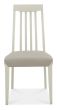Bergen Grey Washed Oak 2-4 Seater Table & 2 Slat Back Chairs in Grey Bonded Leather by Bentley Designs | Style Our Home