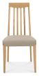 Bergen Oak 2-4 Seater Table & 2 Slat Back Chairs in Grey Bonded Leather by Bentley Designs | Style Our Home
