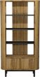 Vega Rustic Oak & Peppercorn Display Unit by Bentley Designs | Style Our Home
