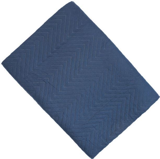 Cotton Like Chevron Quilt Navy by Malini | Style Our Home