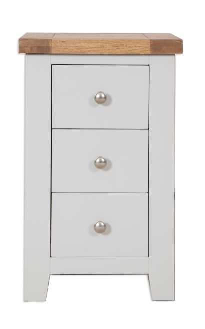 Parisian Grey 3 Drawer Bedside Table by IFD | Style Our Home