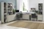 Bergen Grey Washed Oak & Soft Grey Narrow Bookcase - Style Our Home