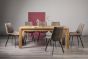 Turin Light Oak 6-10 Seater Table & 8 Fontana Tan Faux Suede Fabric Chairs by Bentley Designs | Style Our Home