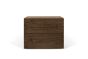 Aurora Walnut (Veneer) Night Table 2 Drawers | Style Our Home
